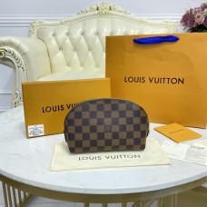 Louis Vuitton Cosmetic Pouch PM Damier Ebene Canvas N47516