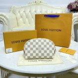 Louis Vuitton Cosmetic Pouch PM Damier Azur Canvas N60024