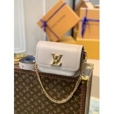 Louis Vuitton Lockme Tender Grained Calf Leather M58554 Greige