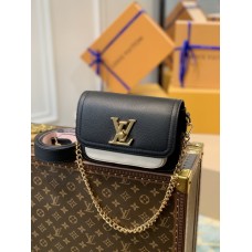 Louis Vuitton Lockme Tender Grained Calf Leather M58557 Black