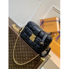 Louis Vuitton Troca MM Damier Quilt Lambskin Black M59114