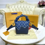 Louis Vuitton Japanese Cruiser Blue Monogram Denim And Navy Blue Taurillon Leather M45970