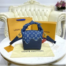 Louis Vuitton Japanese Cruiser Blue Monogram Denim And Navy Blue Taurillon Leather M45970