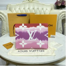 Louis Vuitton Monogram Escale Canvas Poche Toiletry Clutch Bag M69137 Pink Purple