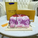 Louis Vuitton Escale Pochette Cosmetique Chain Bag M69139 Pink Purple