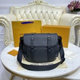 Louis Vuitton Christopher Messenger Black Taurillon Leather