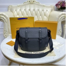 Louis Vuitton Christopher Messenger Black Taurillon Leather