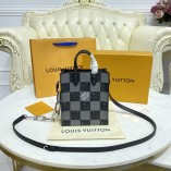 Louis Vuitton Sac Plat XS Cowhide Leather N60495 Black