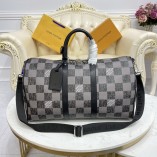 Louis Vuitton Keepall Bandouliere 45 Cowhide Leather N80404 Black