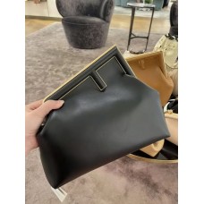 Fendi First Medium leather bag Black