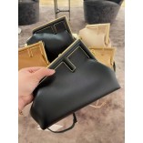 Fendi First Small leather bag Black