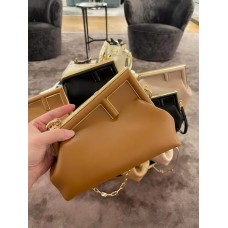 Fendi First Small leather bag Brown