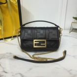 Fendi Iconic mini Baguette bag In Black