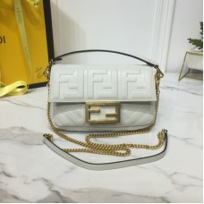 Fendi Iconic mini Baguette bag In White