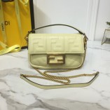 Fendi Iconic mini Baguette bag In Yellow