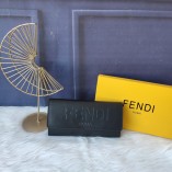 Fendi Roma Long Wallet Black