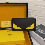 Fendi Zippered Eagle Eye Long Wallet