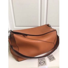 Loewe Puzzle XL multi-function leather bag Tan