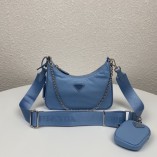 Prada Re-Edition 2005 Nylon Bag Blue 1BH204