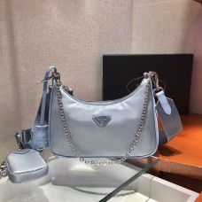 Prada Re-Edition 2005 Nylon Bag Light Blue 1BH204