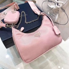 Prada Re-Edition 2005 Nylon Bag Pink 1BH204