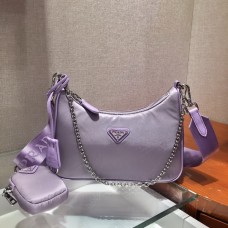 Prada Re-Edition 2005 Nylon Bag Purple 1BH204