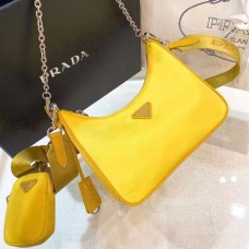 Prada Re-Edition 2005 Nylon Bag Yellow 1BH204