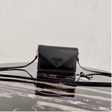 Prada Saffiano Leather Mini Bag 1BP020 Black