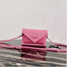 Prada Saffiano Leather Mini Bag 1BP020 Pink