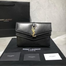 Saint Laurent SULPICE Clutch Bag Black