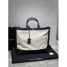 Saint Laurent Shopping Tote Canvas/Black