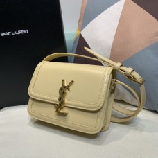 Saint Laurent Rue De Solferino Box Bag Beige Apricot