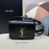 Saint Laurent Rue De Solferino Box Bag Beige Black