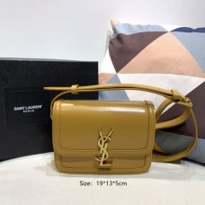 Saint Laurent Rue De Solferino Box Bag Beige Yellow