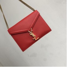 Saint Laurent Cassandra Monogram Shoulder Bag Red