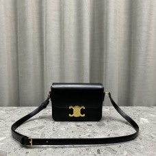 Celine Triomphe Bag Double C lock Box 0210 In Black