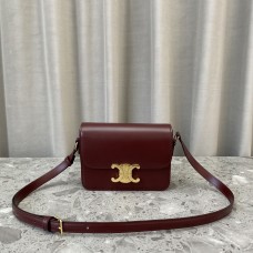 Celine Triomphe Bag Double C lock Box 0210 In Red