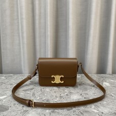 Celine Triomphe Bag Double C lock Box 0210 In Yellow 