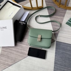 Celine Hand Rubbing Box Bag light Green  11043