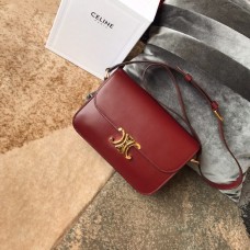 Celine Triomphe Bag Burgundy