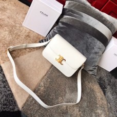 Celine Triomphe Bag White