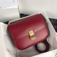 Celine Classic Box Bag Rose Red 189173