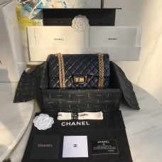 Chanel CF Reissue 2.55 Double Flap Bag Medium Blue/Golden