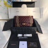 Chanel CF Reissue 2.55 Double Flap Bag Medium Burgundy/Golden