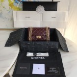 Chanel CF Reissue 2.55 Double Flap Bag Small Burgundy/Golden