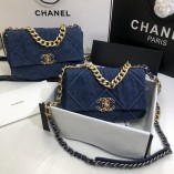 Chanel 19 Bag 1160 Denim Blue