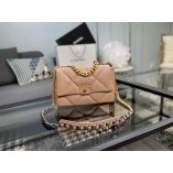 Chanel 19 Bag Lambskin 1160 Nude Pink