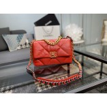 Chanel 19 Bag Lambskin 1160 Red