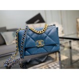 Chanel 19 Bag Lambskin 1160 Turkey Blue