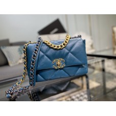 Chanel 19 Bag Lambskin 1160 Turkey Blue